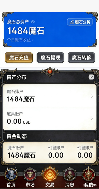 魔域私服新区主城画面截图